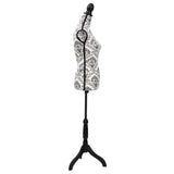 vidaXL Mannequin Torso Female Black White