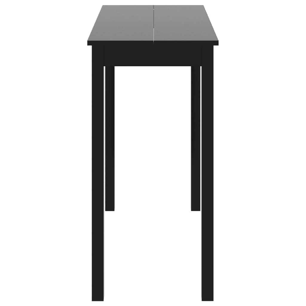 vidaXL Bar Table 115x55x107 cm MDF Black