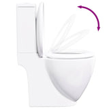 vidaXL Toilettes pour acheter de la céramique noire