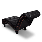 vidaXL Chaise longue kunstleer bruin