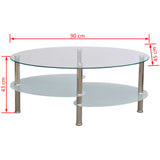 vidaXL Coffee Table with Unique Design White