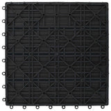 vidaXL Decking Tiles 11 pcs Brown 30 x 30 cm WPC