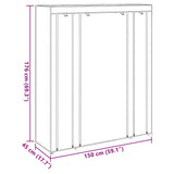 vidaXL Kledingkast met vakken en stangen 45x150x176 cm stof zwart