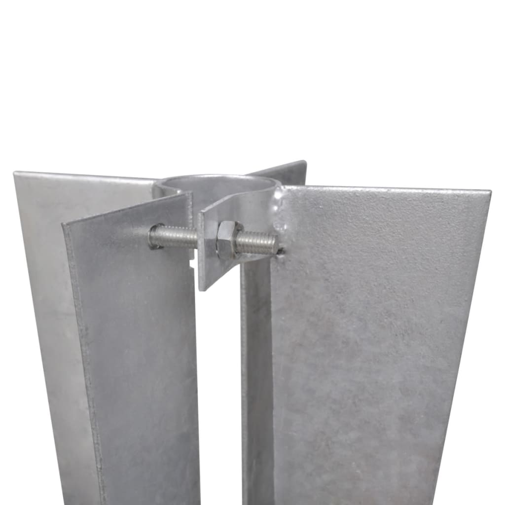 vidaXL Support Post Spikes 2 pcs Steel