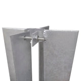 vidaXL Support Post Spikes 2 pcs Steel