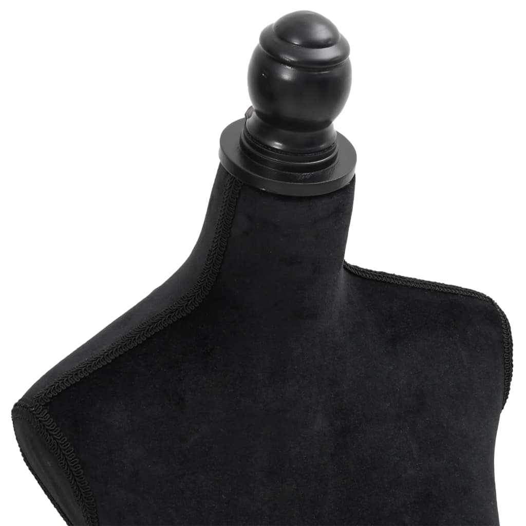 vidaXL Mannequin Torso Female Black