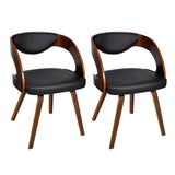 vidaXL Dining Chairs 2 pcs Faux Leather Brown