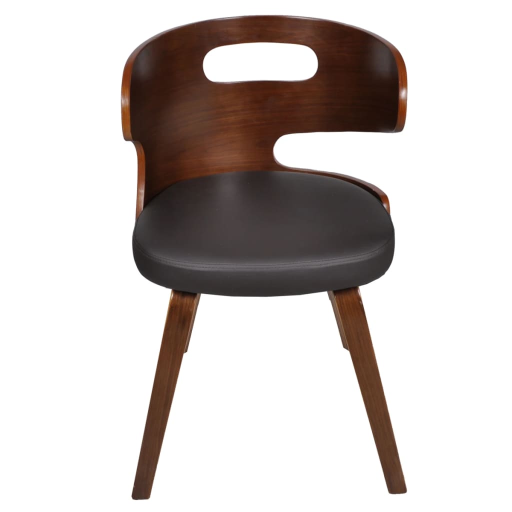 vidaXL Dining Chairs 2 pcs Faux Leather Brown