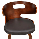 vidaXL Dining Chairs 2 pcs Faux Leather Brown