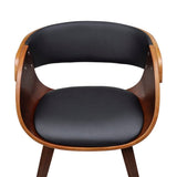 vidaXL Dining Chair Bentwood and Faux Leather