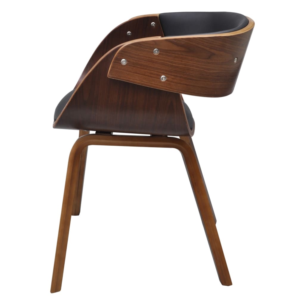 vidaXL Dining Chair Bentwood and Faux Leather