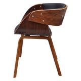 vidaXL Dining Chair Bentwood and Faux Leather