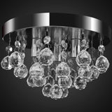 vidaXL Ceiling lamp chandelier design crystal chrome
