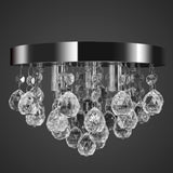 vidaXL Ceiling lamp chandelier design crystal chrome