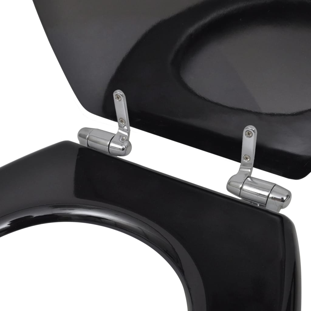 vidaXL Toilet Seat Soft Close Simple Design MDF White