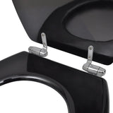 vidaXL Toilet Seat Soft Close Simple Design MDF White