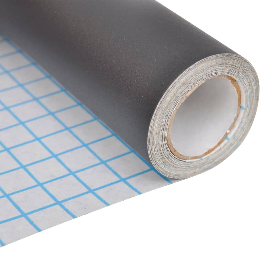 vidaXL Muursticker krijtbord 2 rollen met krijtjes 0,45x2 m