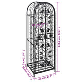 vidaXL Wine Rack for 45 Bottles Metal