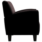 vidaXL Armchair faux leather dark brown