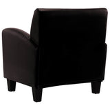 vidaXL Armchair faux leather dark brown