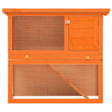 vidaXL Outdoor Rabbit Hutch with 1 Door Wood