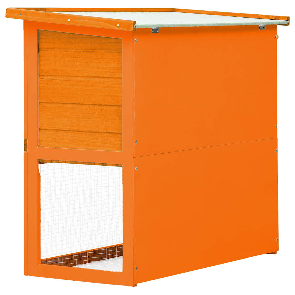 vidaXL Outdoor Rabbit Hutch with 1 Door Wood