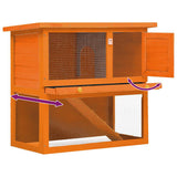 vidaXL Outdoor Rabbit Hutch with 1 Door Wood