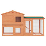 vidaXL Outdoor Rabbit Hutch Large Wood
