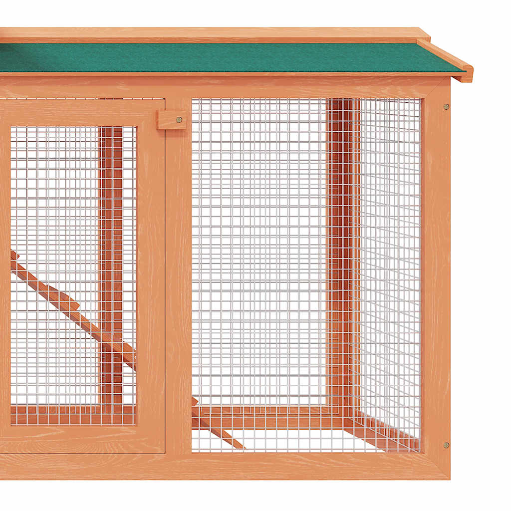 vidaXL Outdoor Rabbit Hutch Large Wood