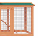 vidaXL Outdoor Rabbit Hutch Large Wood