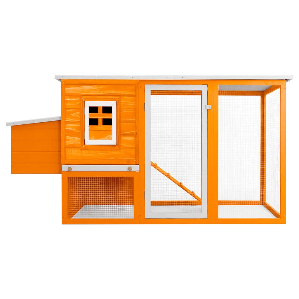 vidaXL Chicken Coop with Roosting House Wood