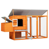 vidaXL Chicken Coop with Roosting House Wood
