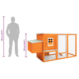 vidaXL Chicken Coop with Roosting House Wood
