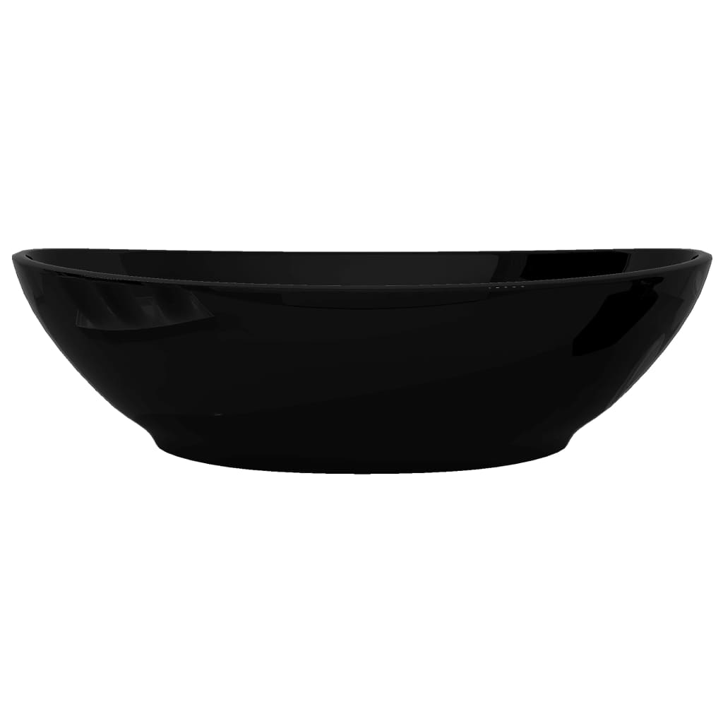 vidaXL Oval Wash Basin 40x33 cm Ceramic White