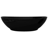 vidaXL Oval Wash Basin 40x33 cm Ceramic White
