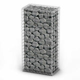 vidaXL Schanskorf met deksels 100x30x30 cm gegalvaniseerd draad
