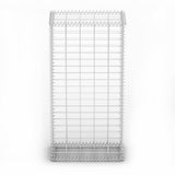 vidaXL Schanskorf met deksels 100x30x30 cm gegalvaniseerd draad