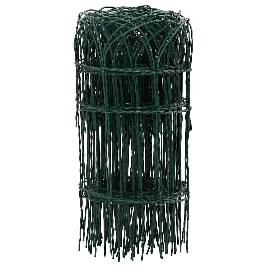 vidaXL Border Edging 10x0.4 m Powder-Coated Iron