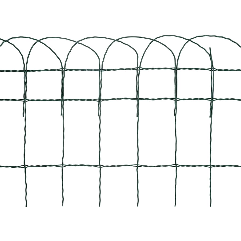 vidaXL Border Edging 10x0.4 m Powder-Coated Iron