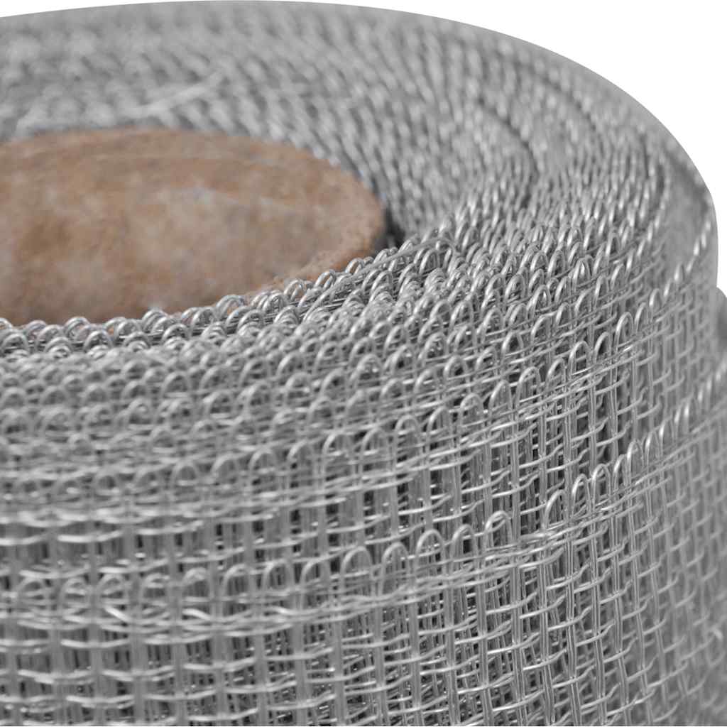 vidaXL Wire Mesh 100x500 cm Aluminium Silver-Coloured