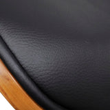 vidaXL Eetkamerstoelen 2 st gebogen hout et kunstleer