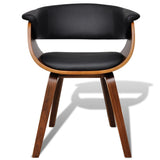 vidaXL Dining Chair Bentwood and Faux Leather