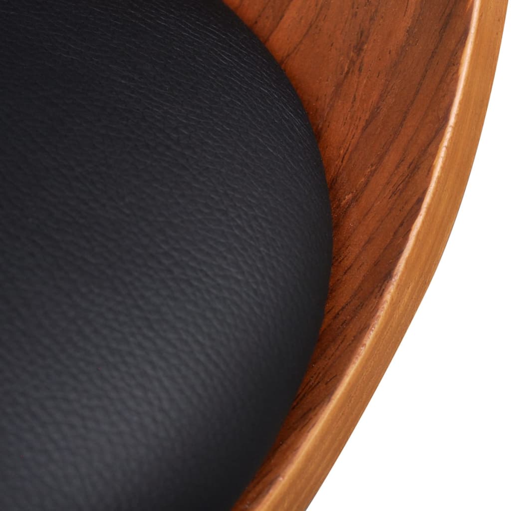 vidaXL Dining Chair Bentwood and Faux Leather