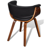 vidaXL Dining Chair Bentwood and Faux Leather