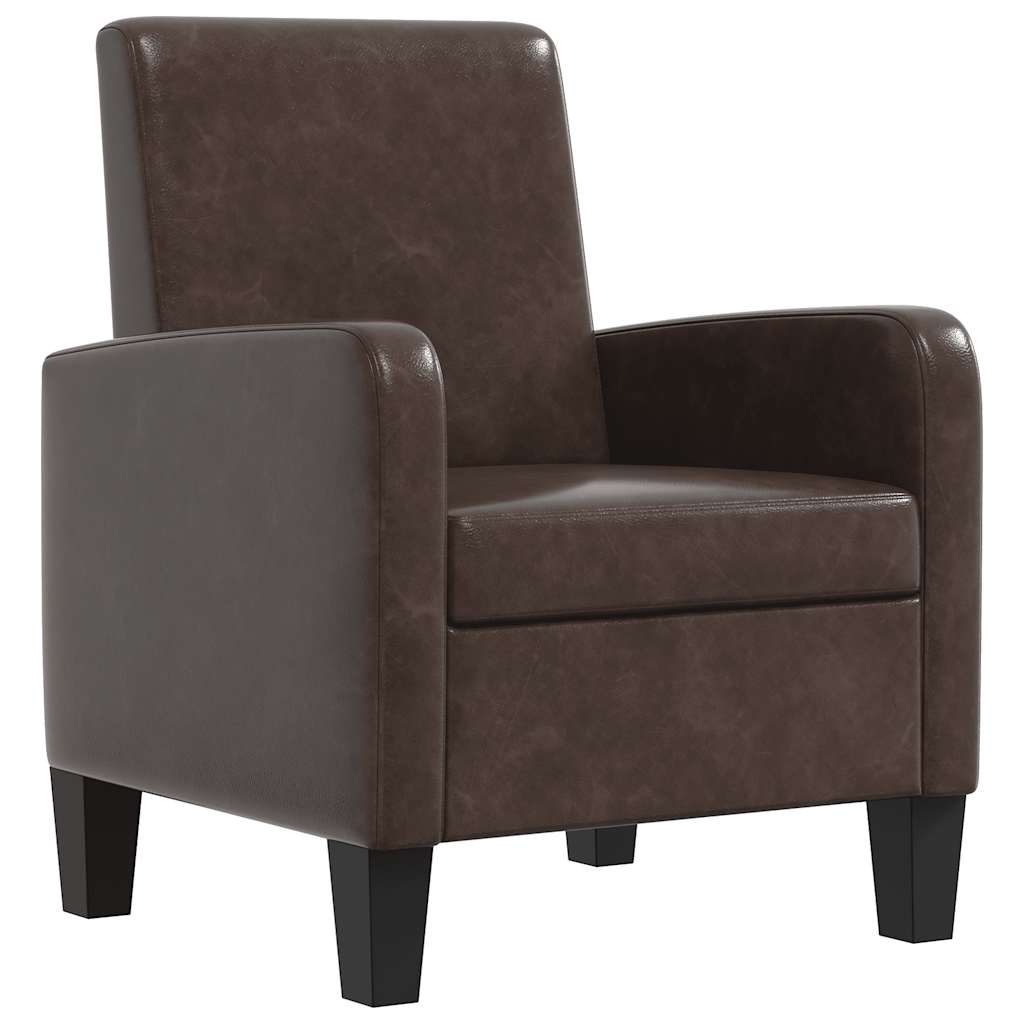 vidaXL Fauteuil kunstleer bruin