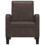 vidaXL Fauteuil kunstleer bruin