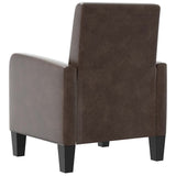 vidaXL Fauteuil kunstleer bruin