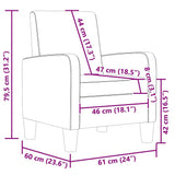 vidaXL Fauteuil kunstleer bruin
