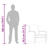 vidaXL Fauteuil kunstleer bruin