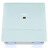 vidaXL Range Hood 600 mm Tempered Glass White